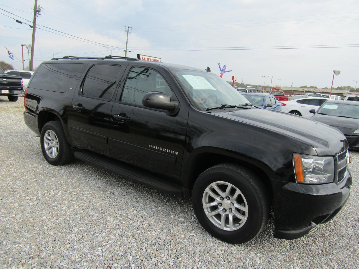 2014 Black /Black Chevrolet Suburban LT 1500 2WD (1GNSCJE00ER) with an 5.3L V8 OHV 16V FFV engine, Automatic transmission, located at 15016 S Hwy 231, Midland City, AL, 36350, (334) 983-3001, 31.306210, -85.495277 - Photo#0